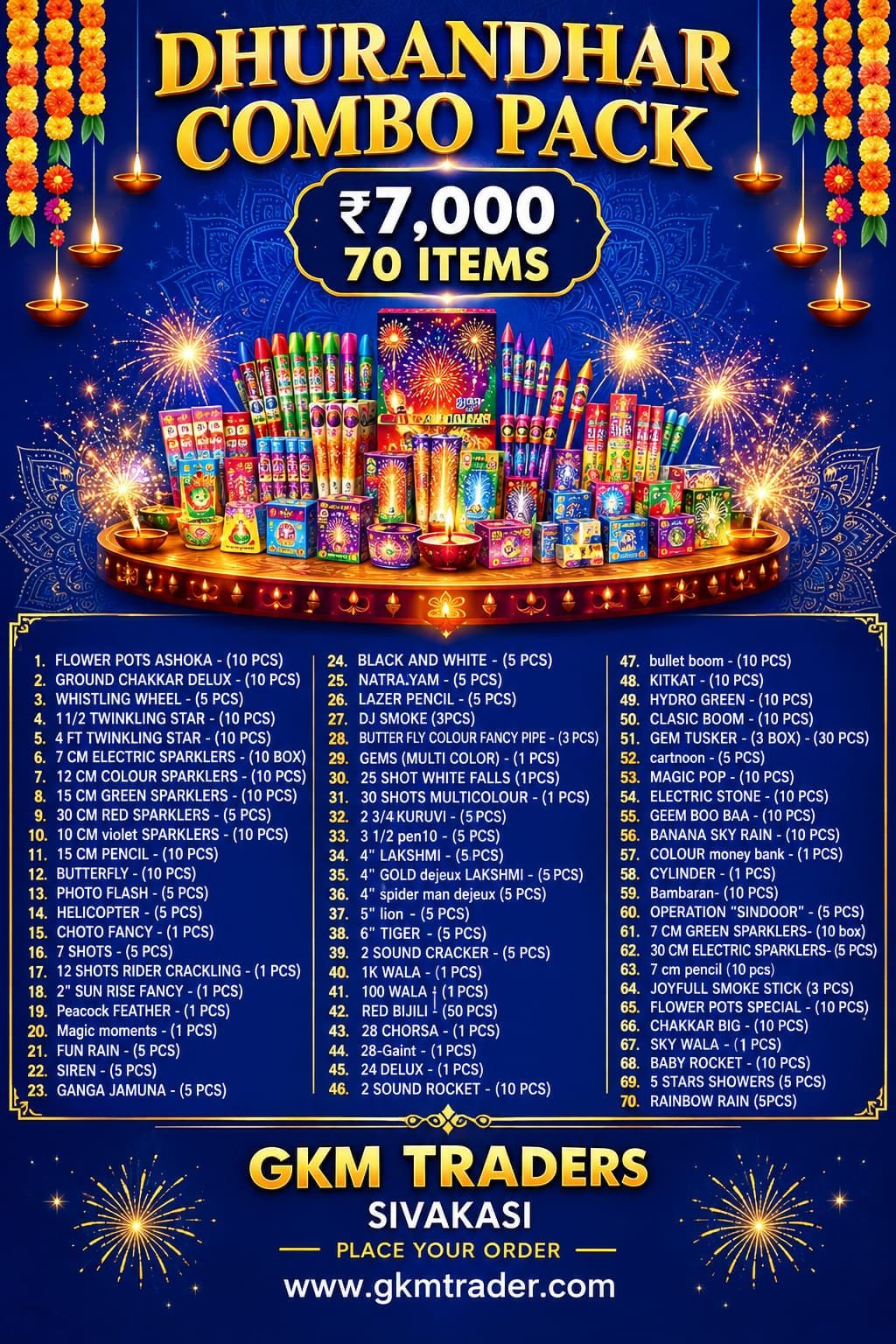7000 combo pack-70 Items