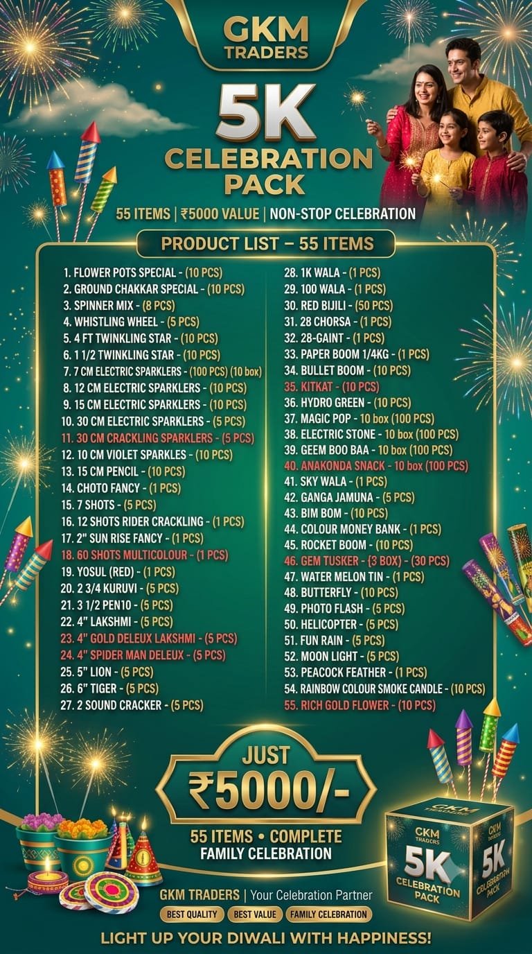 5000 Celebration pack-55 Items
