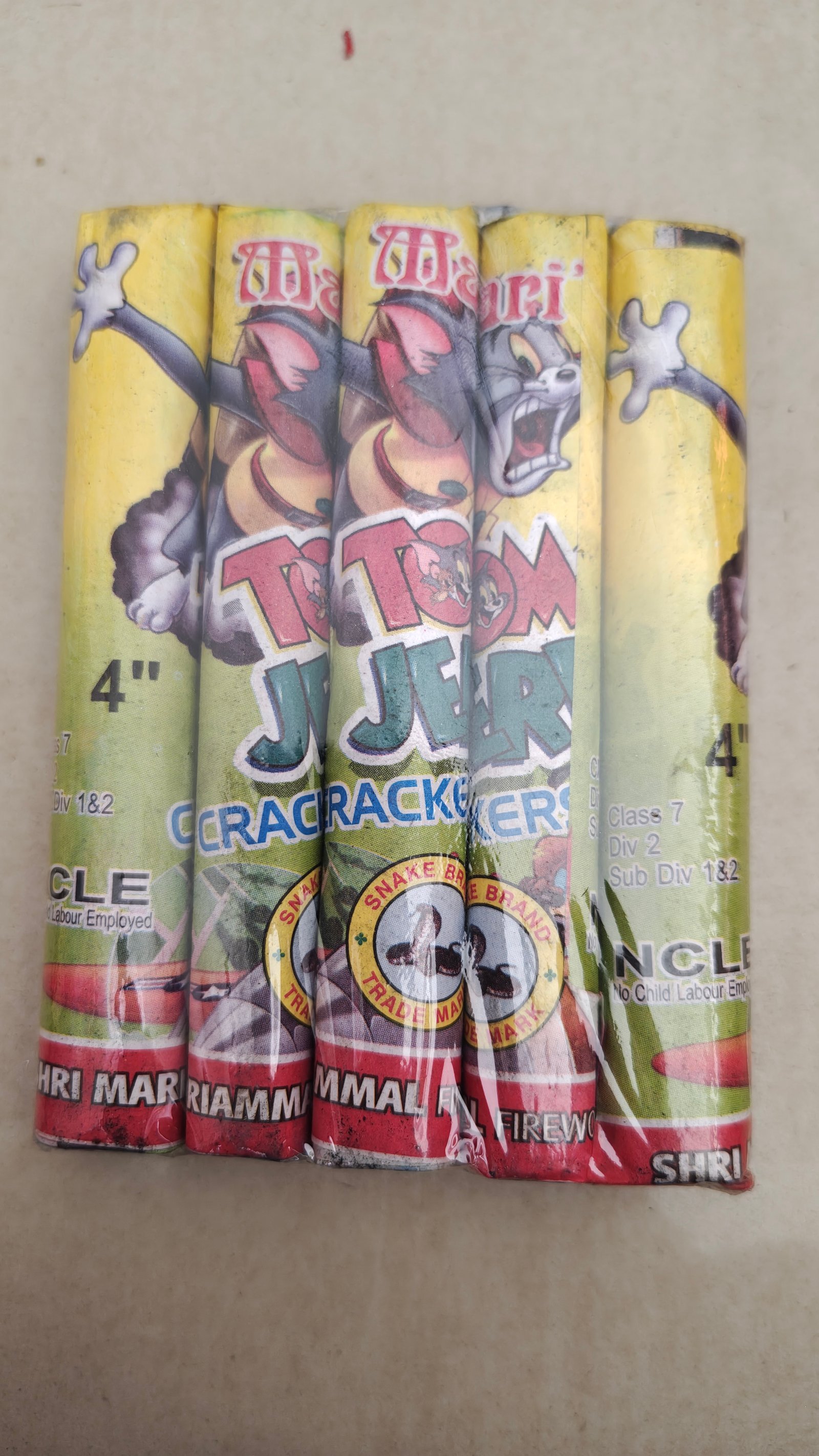 4" TOM AND JERRY- (5 PCS)