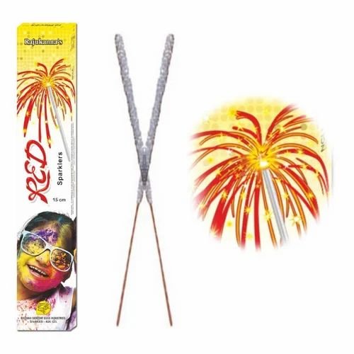 15 CM RED SPARKLERS- (10 PCS)