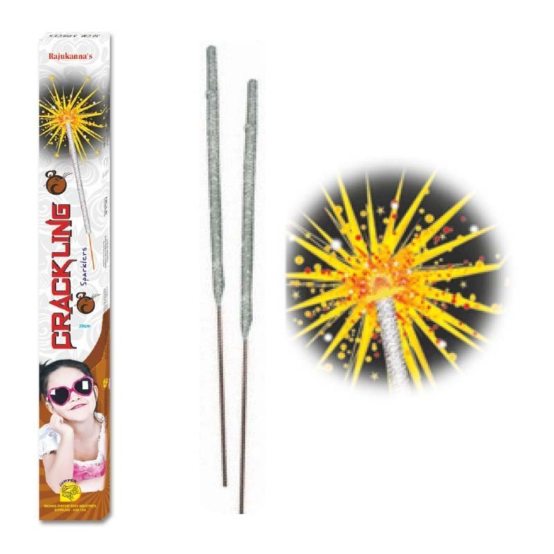 30 CM CRACKLING SPARKLERS- (5 PCS)