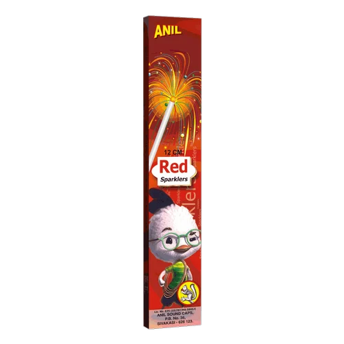 12 CM RED SPARKLERS- (10 PCS)