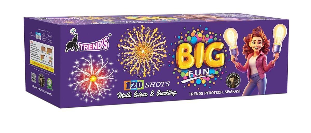 120 SHOTS MULTICOLOUR - (1 PCS)